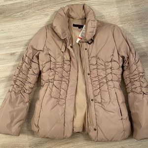 Via Spiga camel puffer jacket
